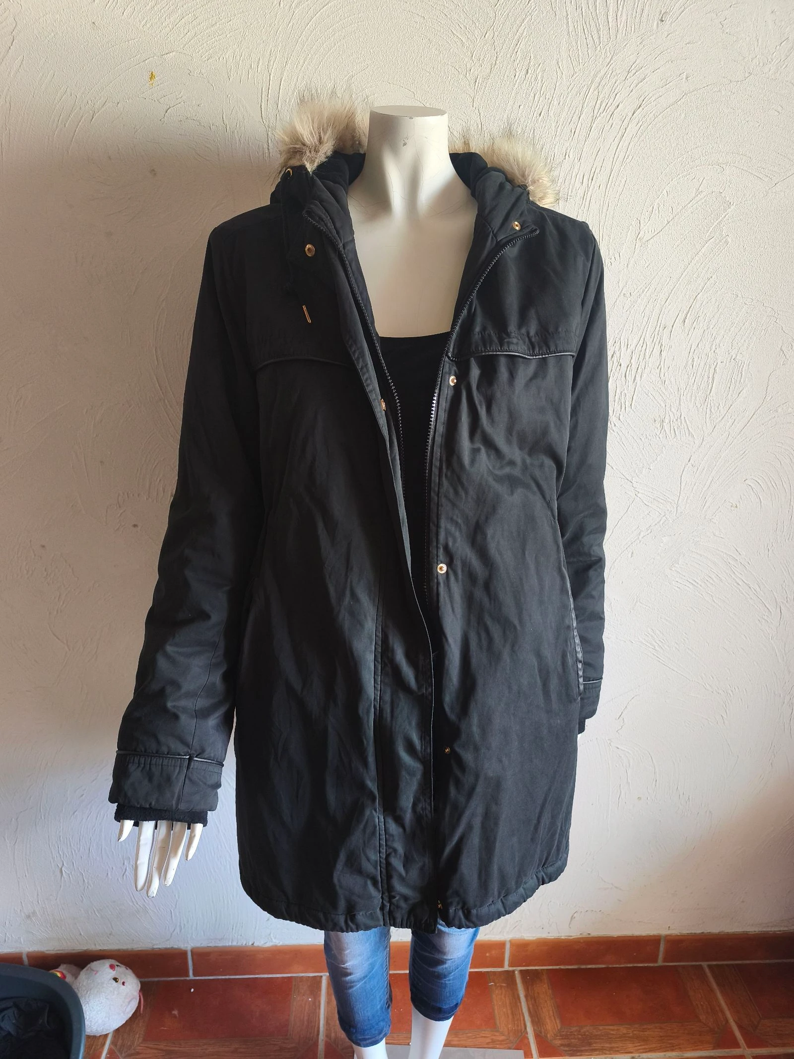 Parka évolutive de grossesse et de portage Vertbaudet – Noire